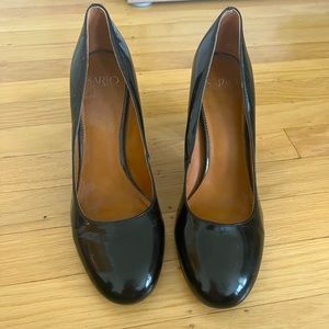 Black Sarto block heels